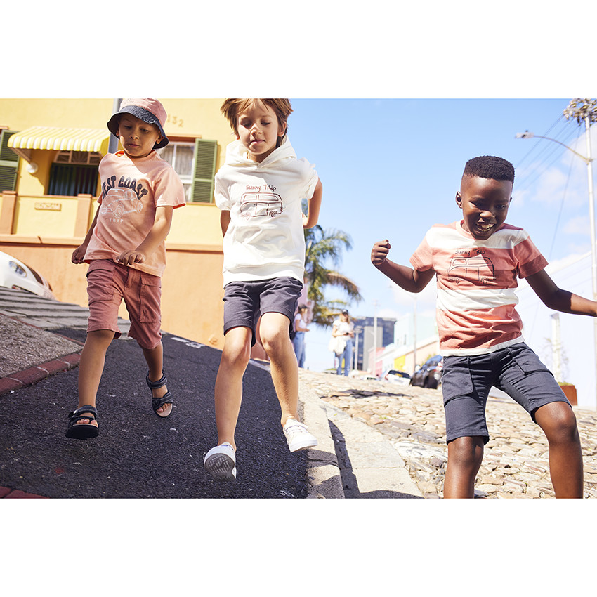 Bob bicolore print soleil pour garçon 