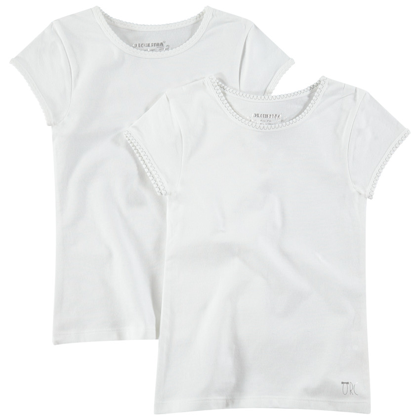 Παιδικά - Σετ 2 μονόχρωμα ζέρσεϊ φανελάκια με τυπωμένο λογότυπο 