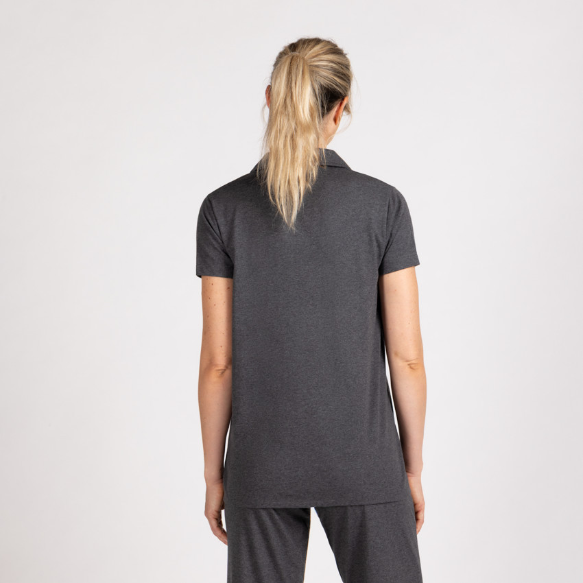 Chemise pour pyjama de grossesse et d'allaitement brodée 