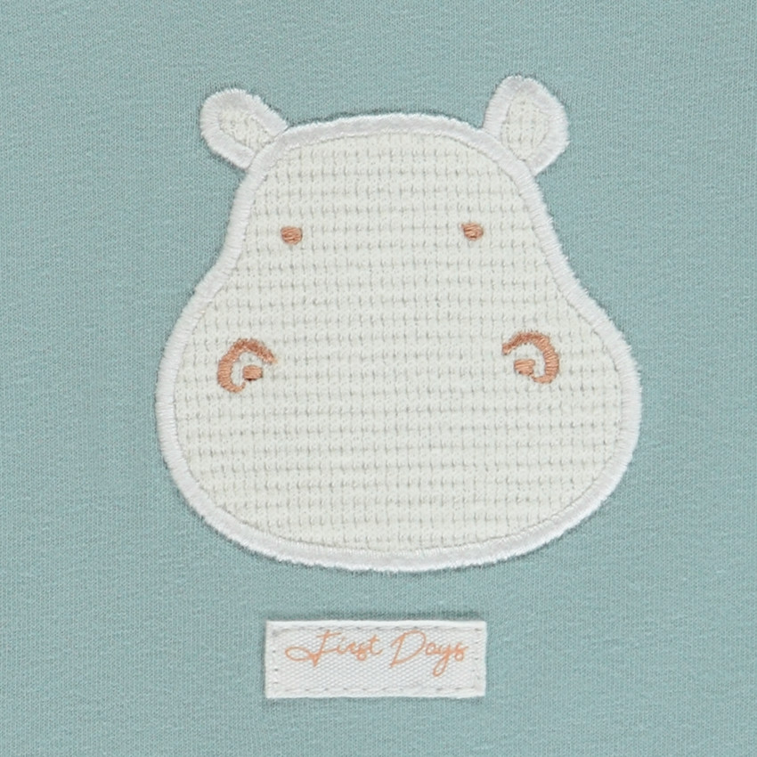 Σέτ 2 τμχ. με σχέδιο ιπποπόταμου για μωρό αγόρι 