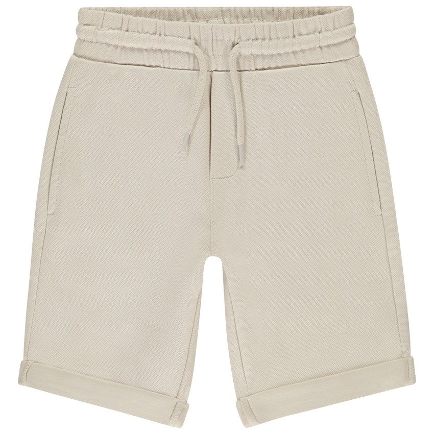Βερμούδα από πλεκτό μονόχρωμο για αγόρι 