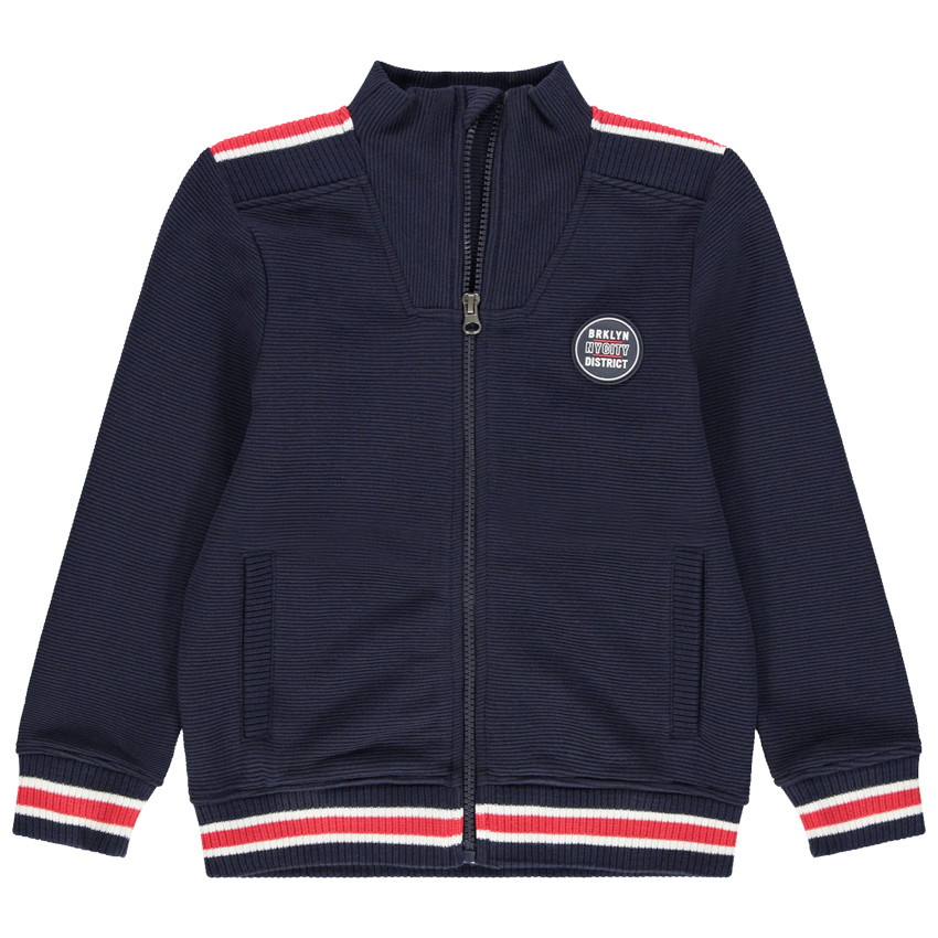 Ζακέτα molleton ottoman με badge  