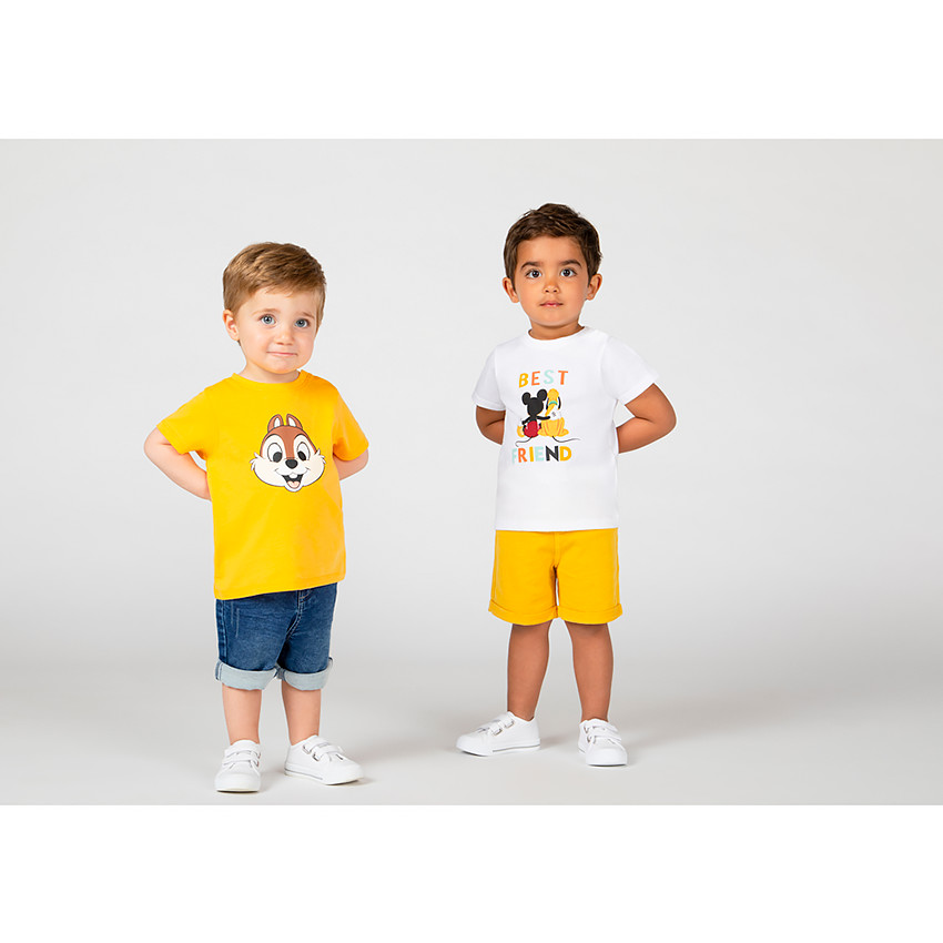 T-shirt κοντομάνικο με οργανικό βαμβάκι Mickey Disney για bebe αγόρι 