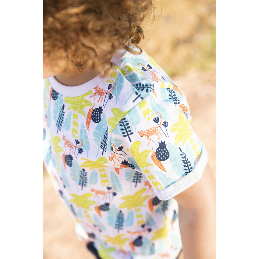 Σετ παραλίας με μπλούζα και βερμούδα Savane για μωρό αγόρι 