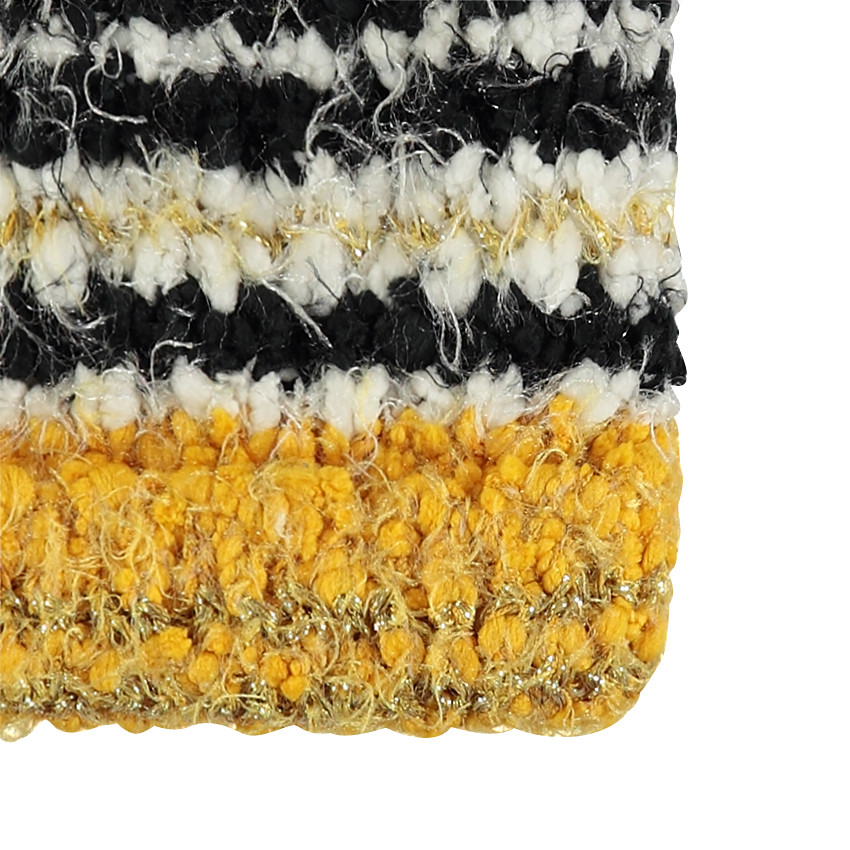 Σκούφος σε πλέξη κουκουτσάκι με φουντίτσα 