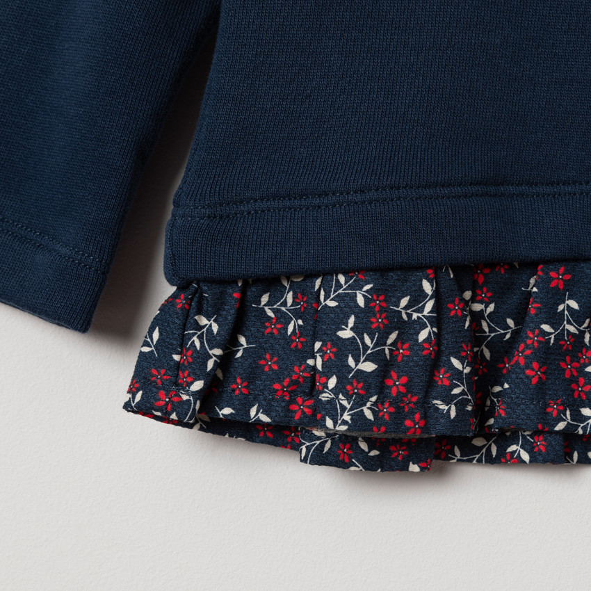 Sweat en molleton avec inscription en sequins 