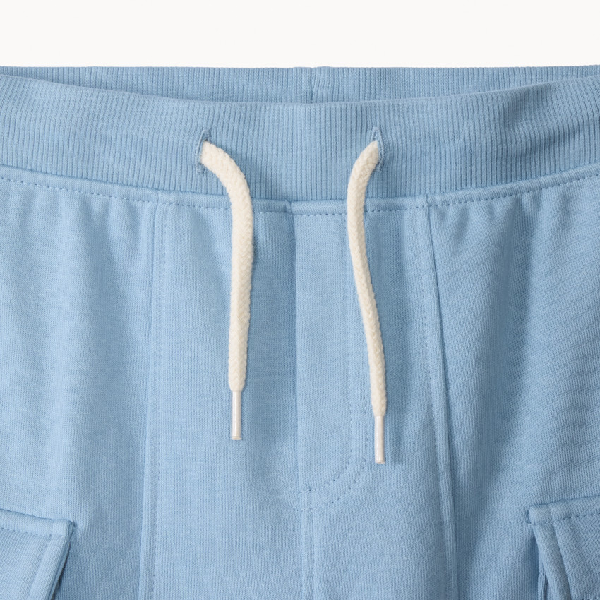 Σετ φούτερ πλεκτό molleton και παντελόνι jogging cargo για μωρό αγόρι 