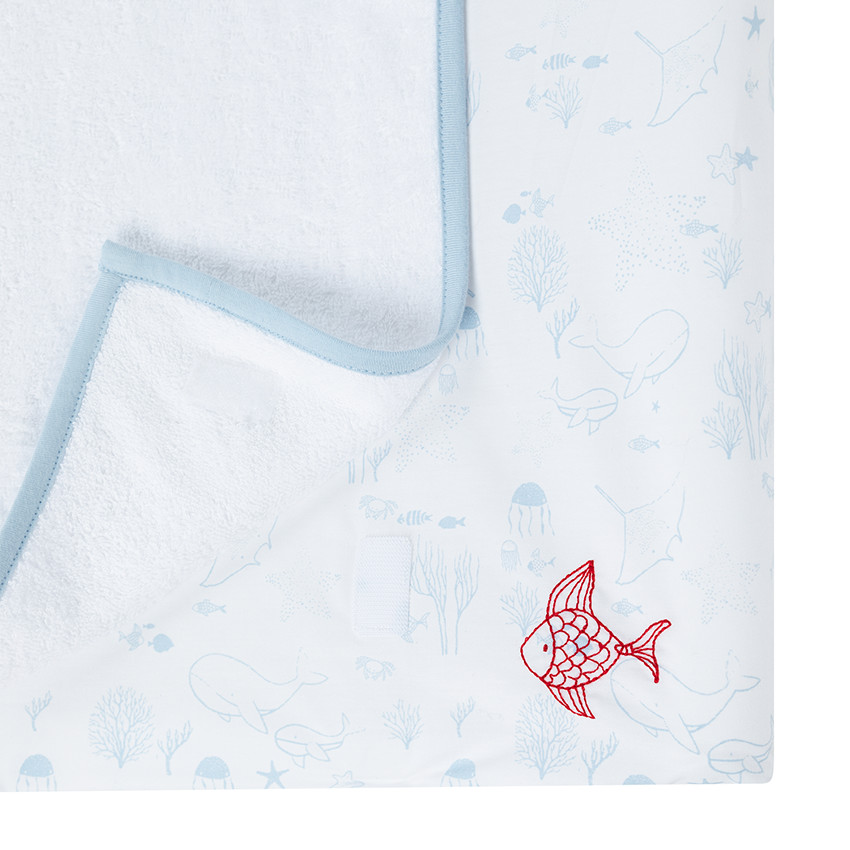 Κάλυμμα στρώματος αλλαξιέρας από βαμβάκι Pretty sea 