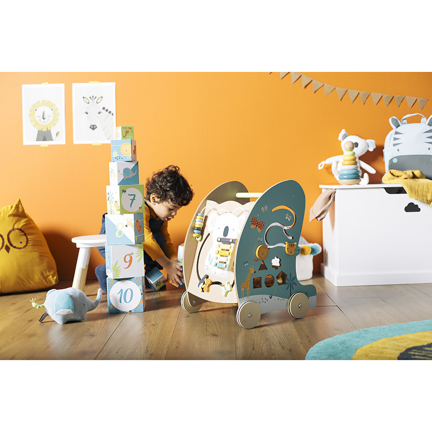 Παιχνίδι πρώτης ηλικίας κύβοι για στοίβαξη Crazy Jungle 