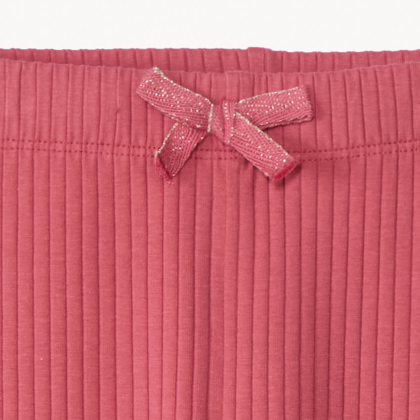 Λεγκινγκ με εφέ ραβδωτής υφής και φιόγκο για κορίτσι 