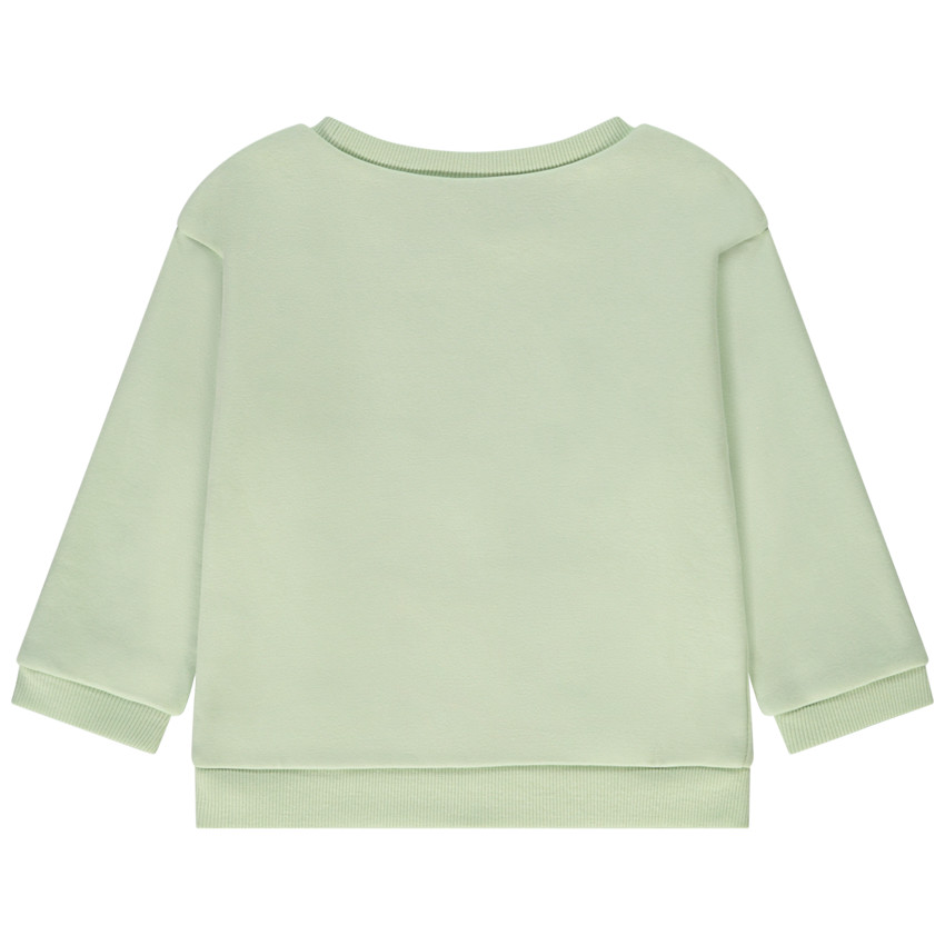 Φούτερ oversize molletonné print φαντεζί για bebe κορίτσι 