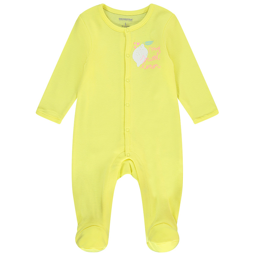 Lot de 2 dors-bien en jersey print citron pour bébé fille 