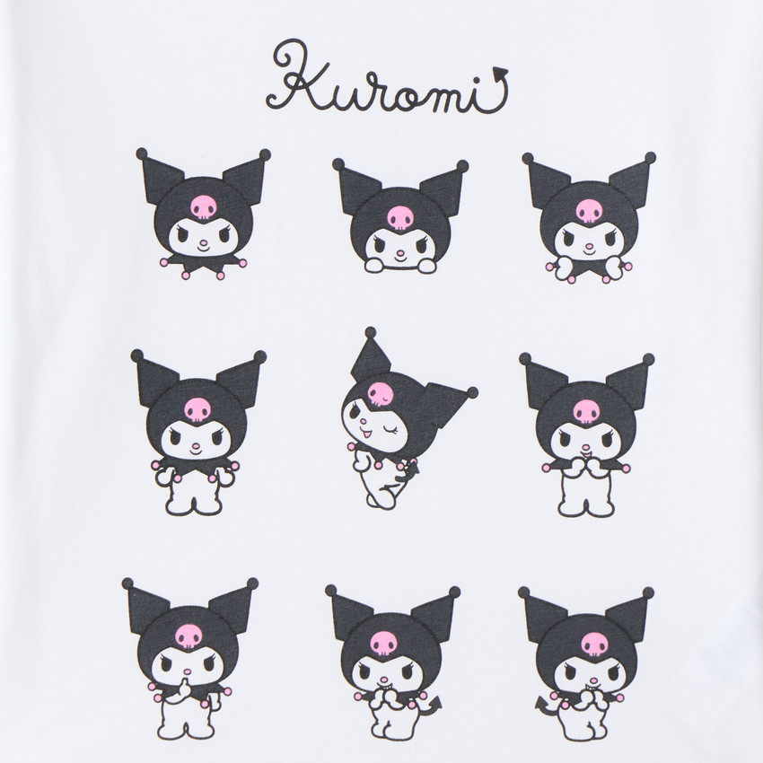 T-shirt κοριτσιού με μακριά μανίκια και τύπωμα Kuromi 