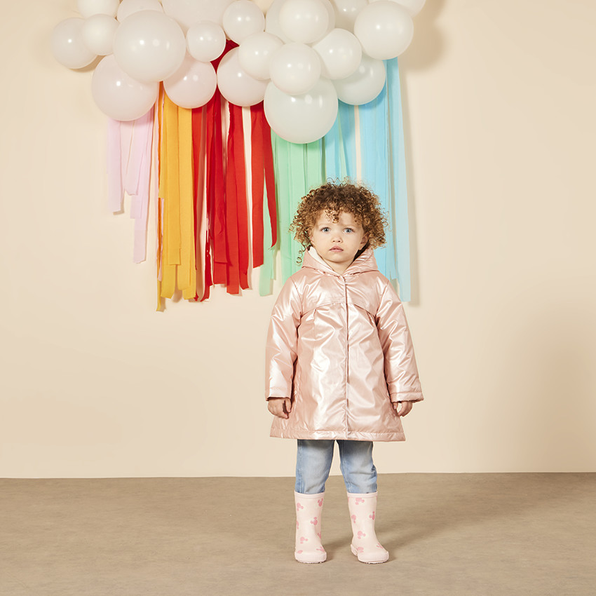 Πάρκα gomme déperlante effet nacré pour bébé fille 