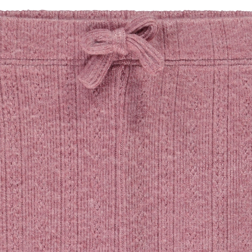 Καλσόν côtelé με φιόγκο για bébé κορίτσι 