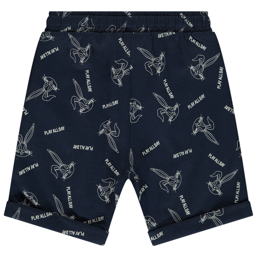 Βερμούδα από molleton με τύπωμα Bugs Bunny Warner για bebe αγόρι 