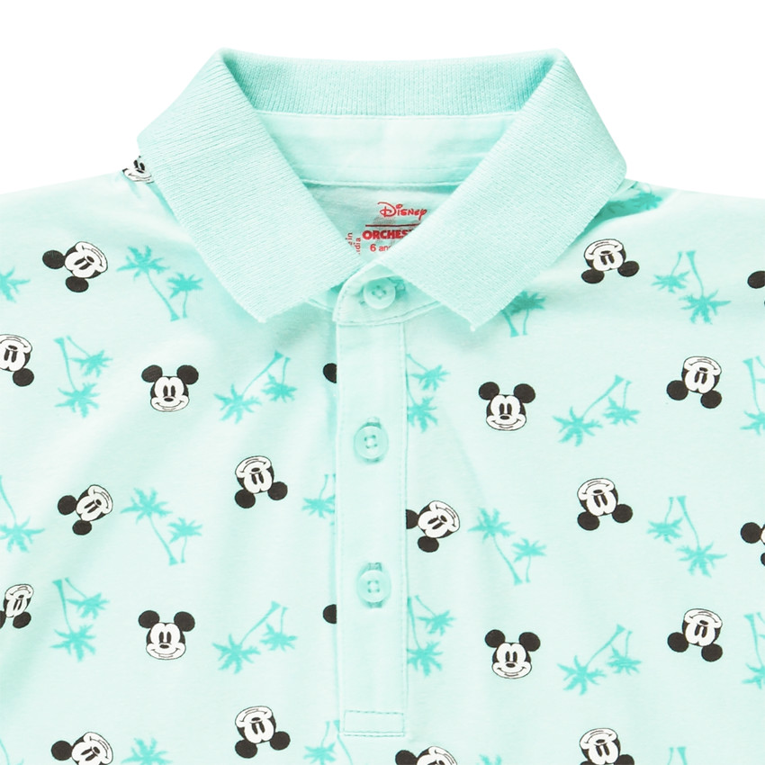 Polo manches courtes imprimé Mickey Disney pour garçon 