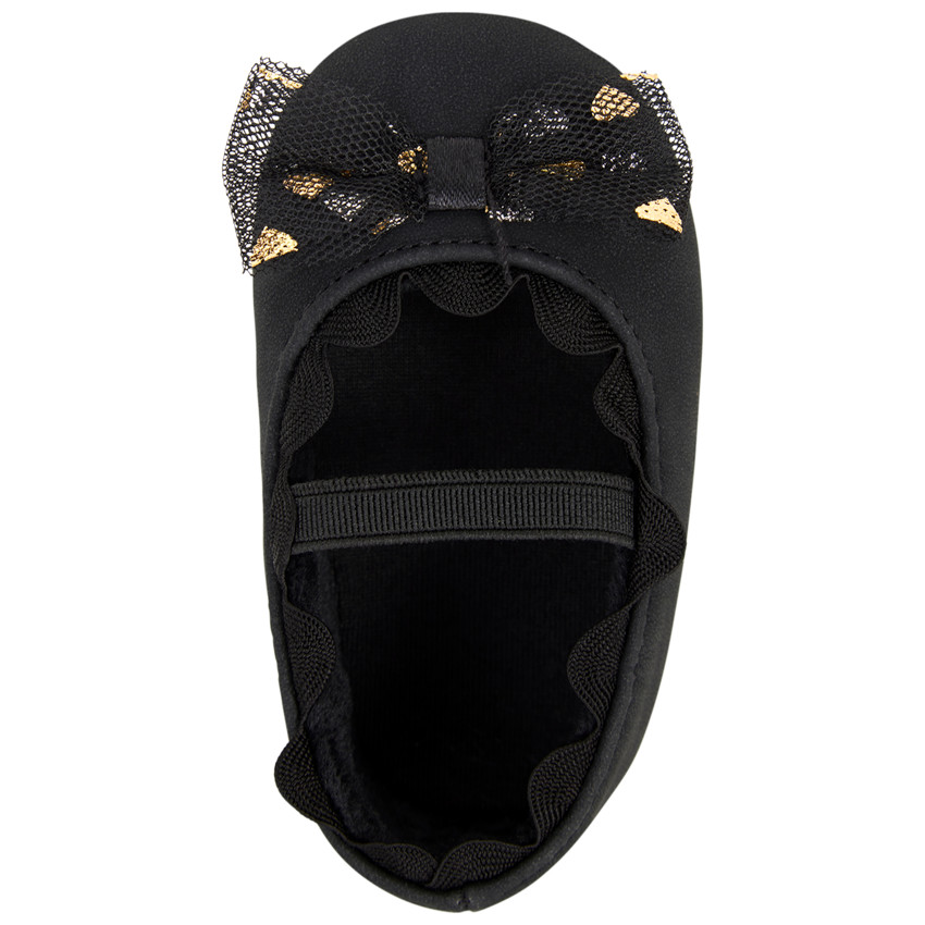 Βαμβακερό φόρεμα με φιόγκο από τούλι με σχέδιο καρδιές για κορίτσι 