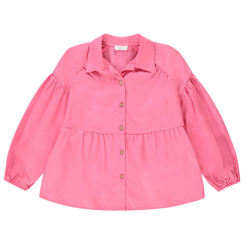 Chemise à manches longues en lyocell pour fille Main Chemise à manches longues en lyocell pour fille