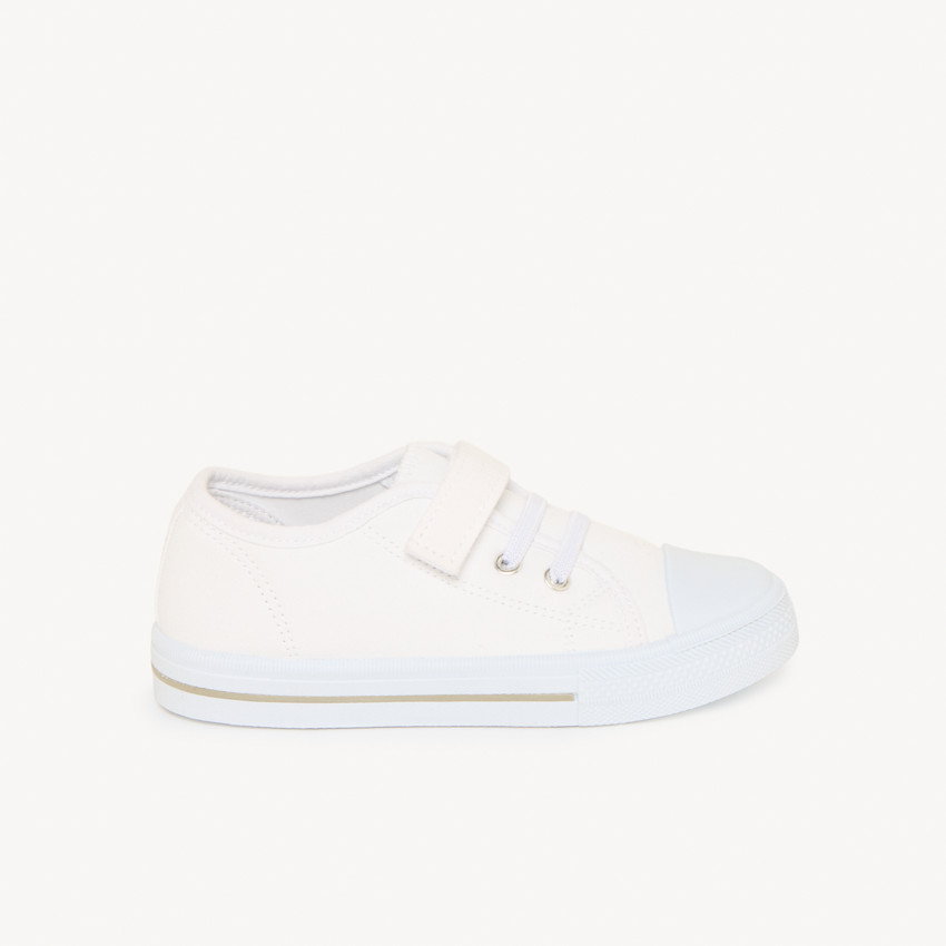 Αθλητικά παπούτσια χαμηλά από ύφασμα με κορδόνια και velcro για αγόρι 