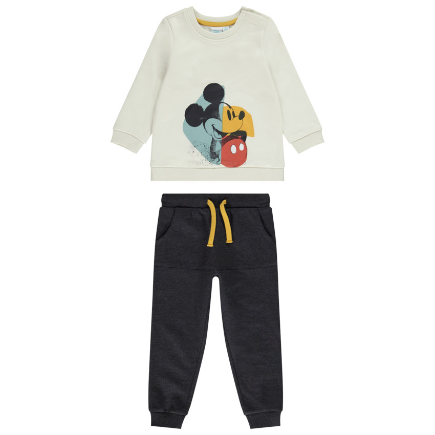 Σετ molleton gratté Φούτερ σχέδιο Mickey Disney + jogging για bebe αγόρι 