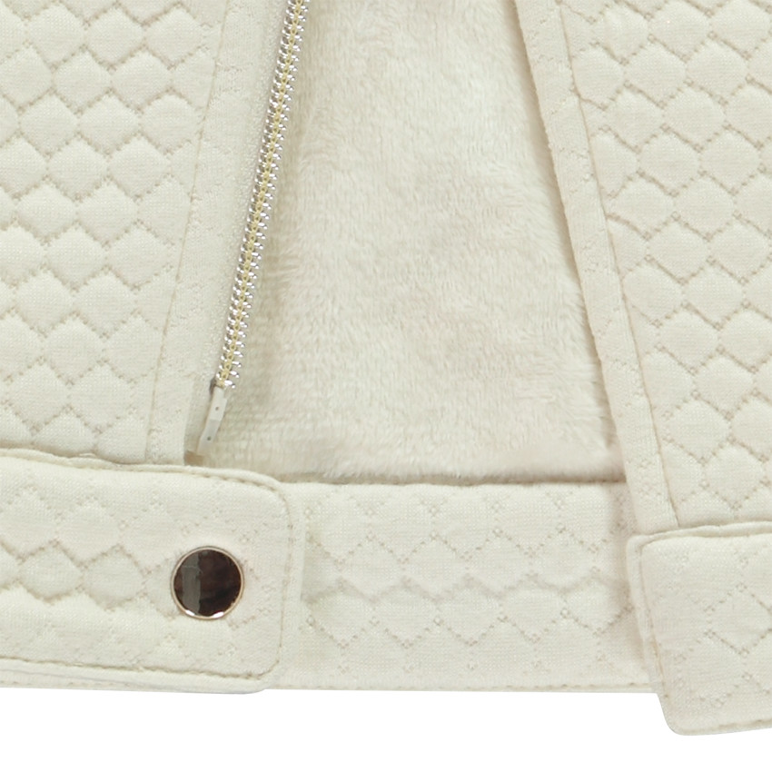 Μπουφάν perfecto από molleton με επένδυση sherpa για bebe κορίτσι 