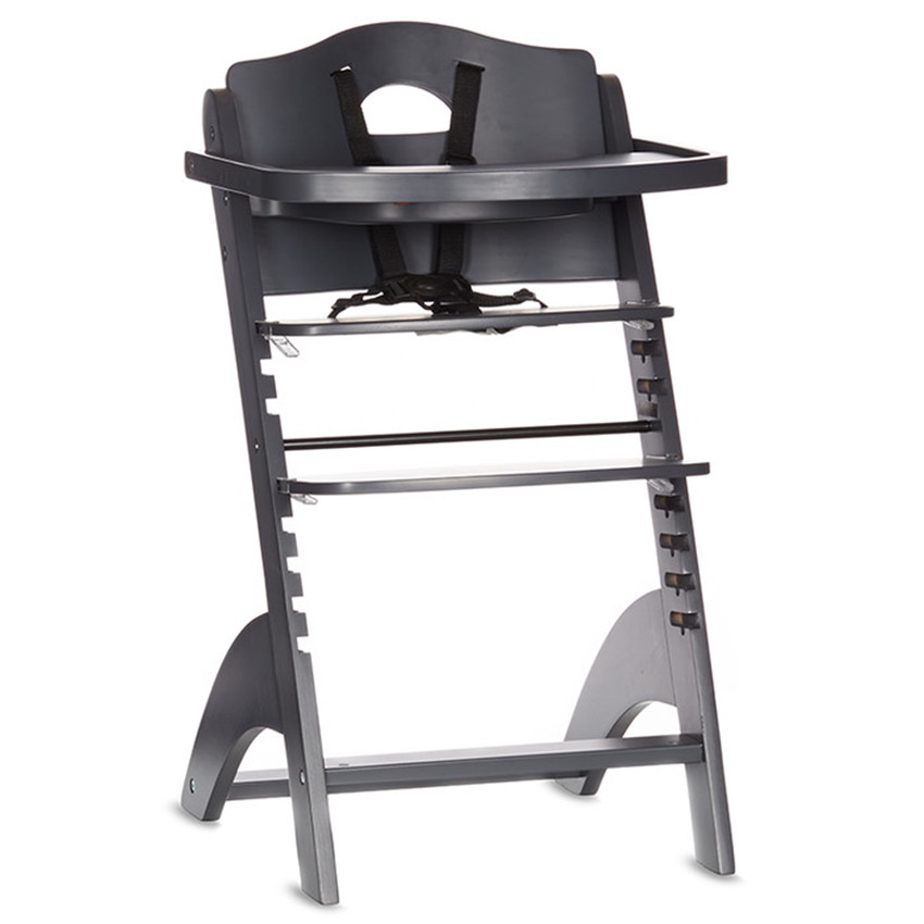 Εξελιγμένη καρέκλα φαγητού Zeta 2 με δίσκο - Γκρι ανθρακί 