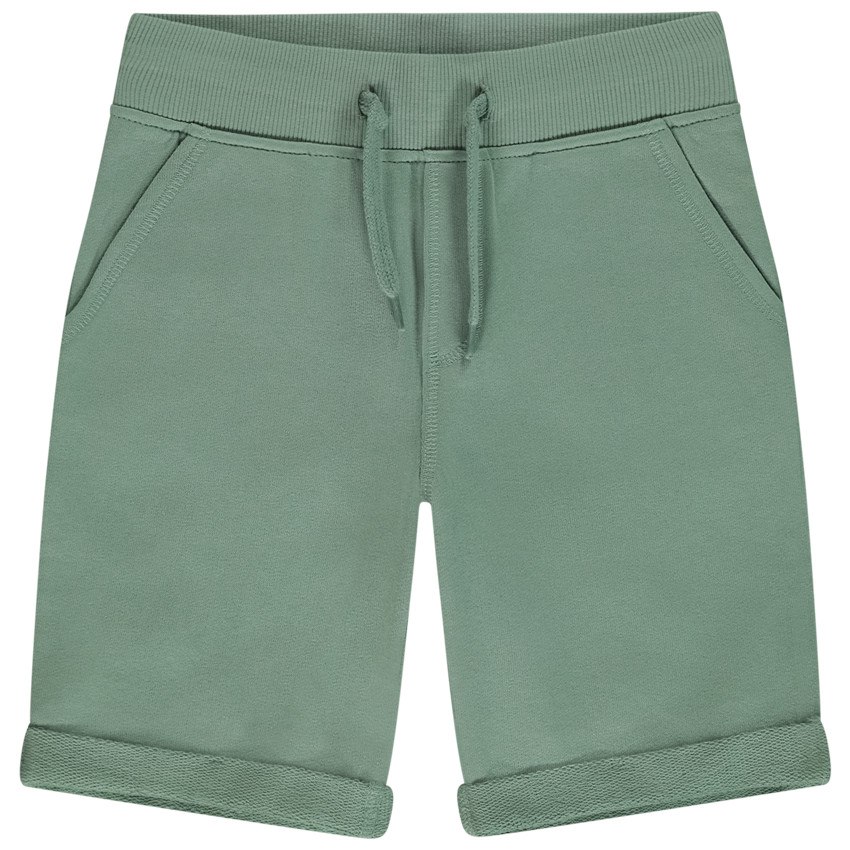Βερμούδα από molleton μονόχρωμο για αγόρι 