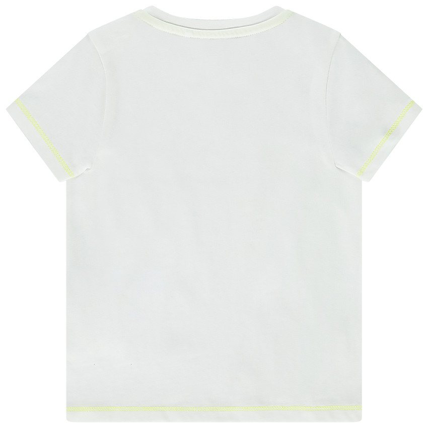 T-shirt κοντομάνικο με σχέδιο καμηλοπάρδαλη και φοίνικες για μωρό αγόρι 