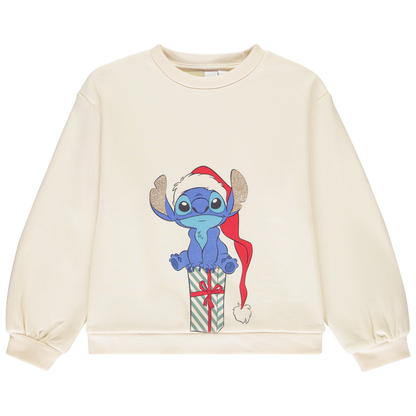 Φούτερ Χριστουγέννων oversize Stitch Disney για κορίτσι 