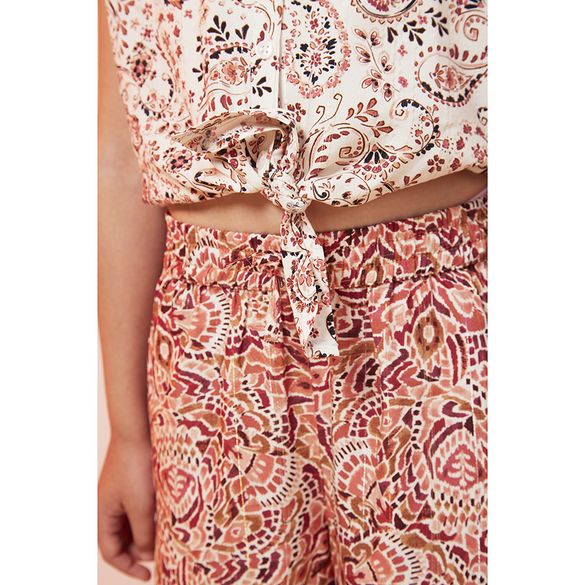 Παντελόνι με σχέδιο bohème για κορίτσι 