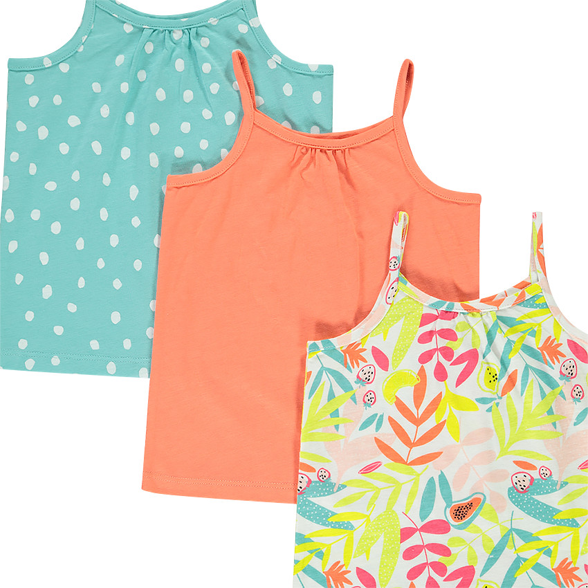 Lot de 5 débardeurs colorés pour bébé fille  Additional Lot de 5 débardeurs colorés pour bébé fille