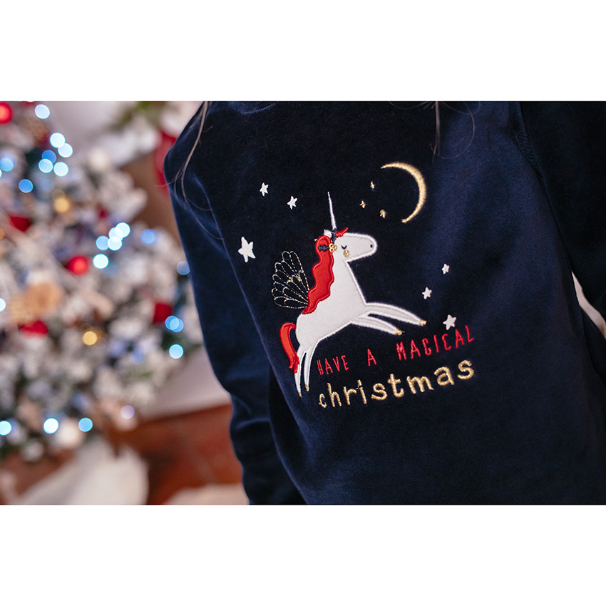 Pyjama de Noël à licornes printées  