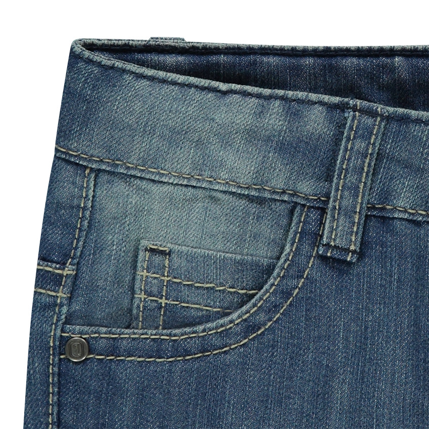 Τζιν βερμούδα με used όψη και μόνιμες τσακίσεις  Additional Τζιν βερμούδα με used όψη και μόνιμες τσακίσεις