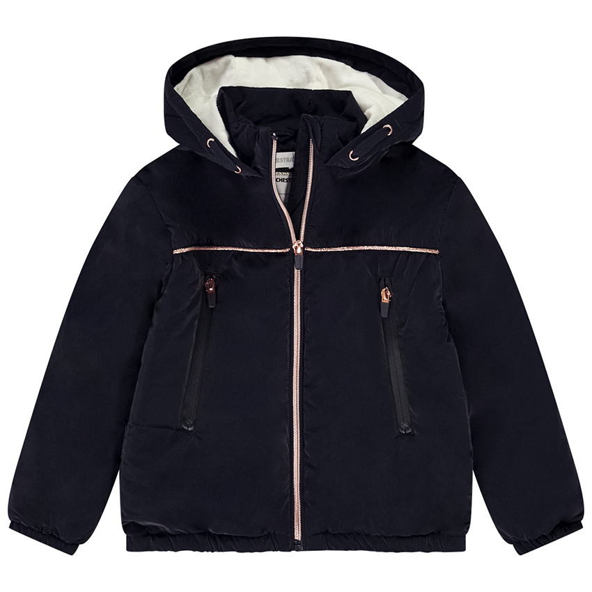 Coupe-vent à capuche en toile pour fille 