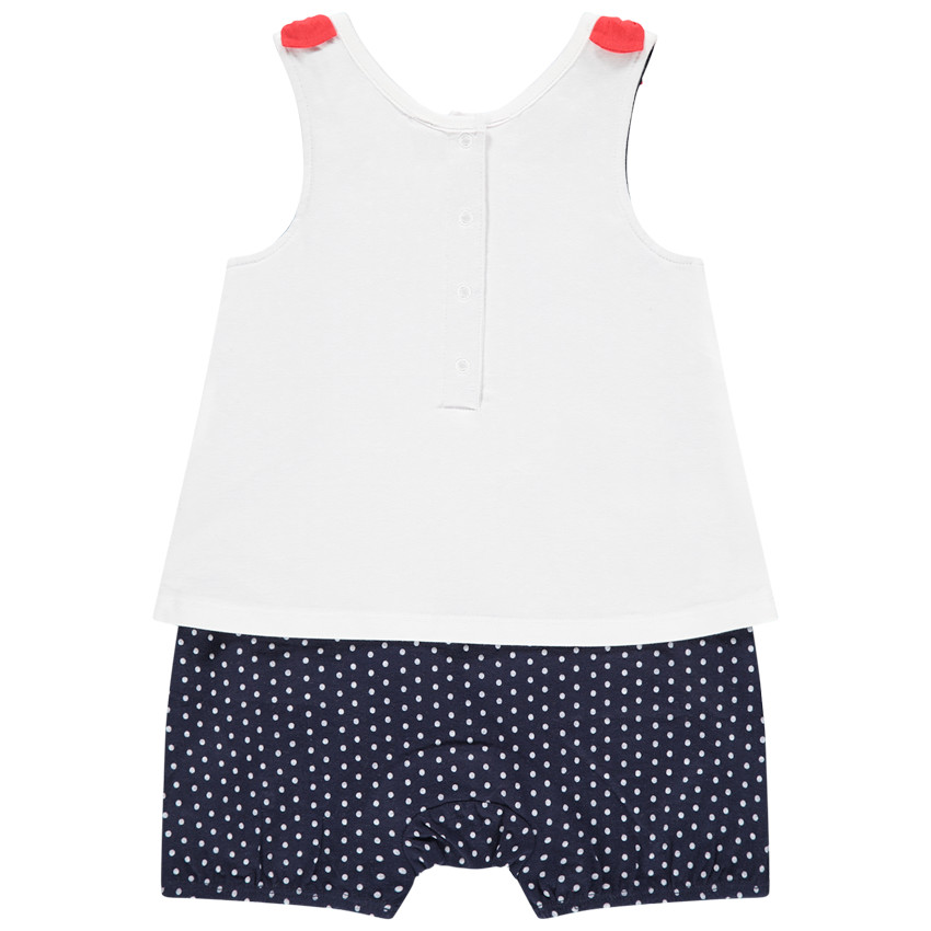 Combi από οργανικό βαμβάκι και σχέδιο κερασάκι 