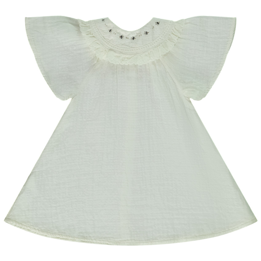 Τουνίκ κοντομάνικη με γιακά Claudine για bebe κορίτσι 