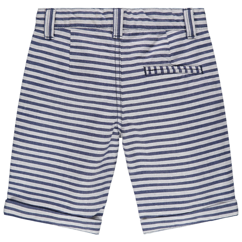 Βαμβακερή ριγέ βερμούδα 