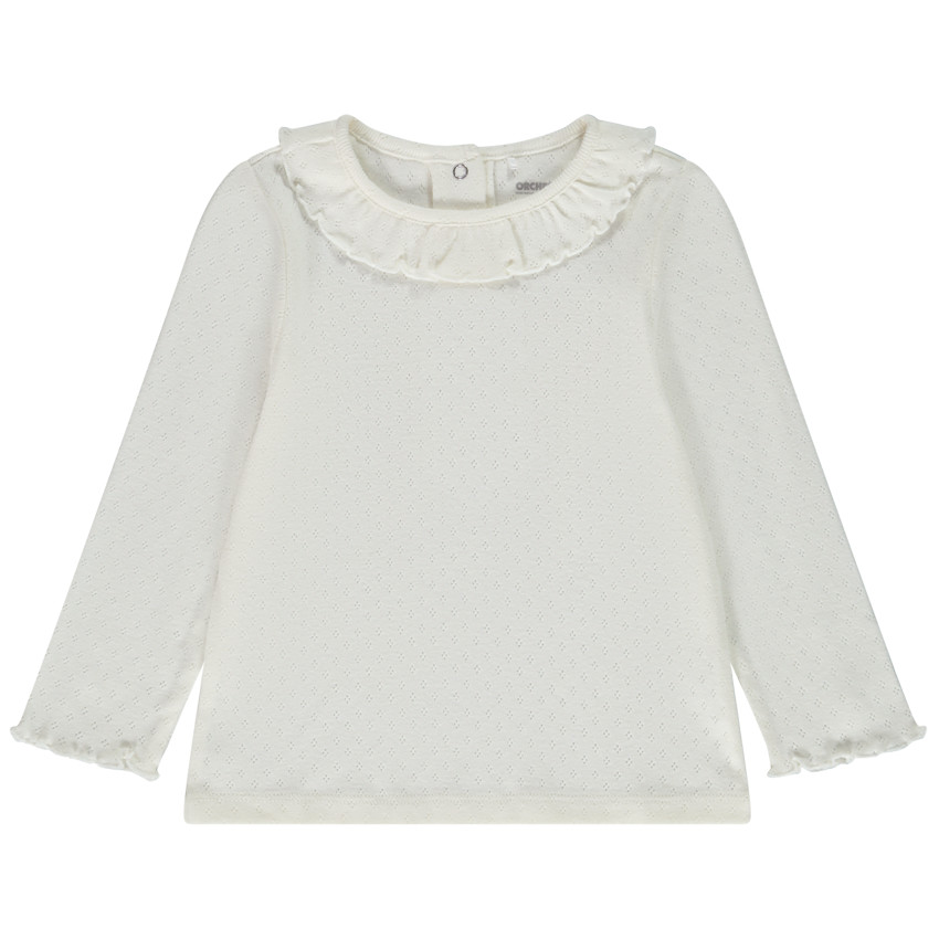 T-shirt μακρυμάνικο από διχτυωτό πλέγμα για bebe κορίτσι 