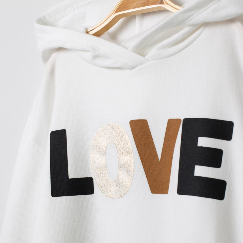 Sweat à capuche en molleton 