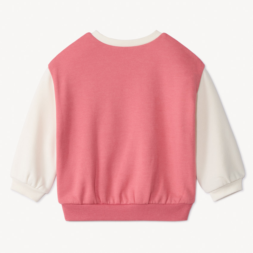 Sweat molleton glitter print licorne et broderie pour bébé fille 