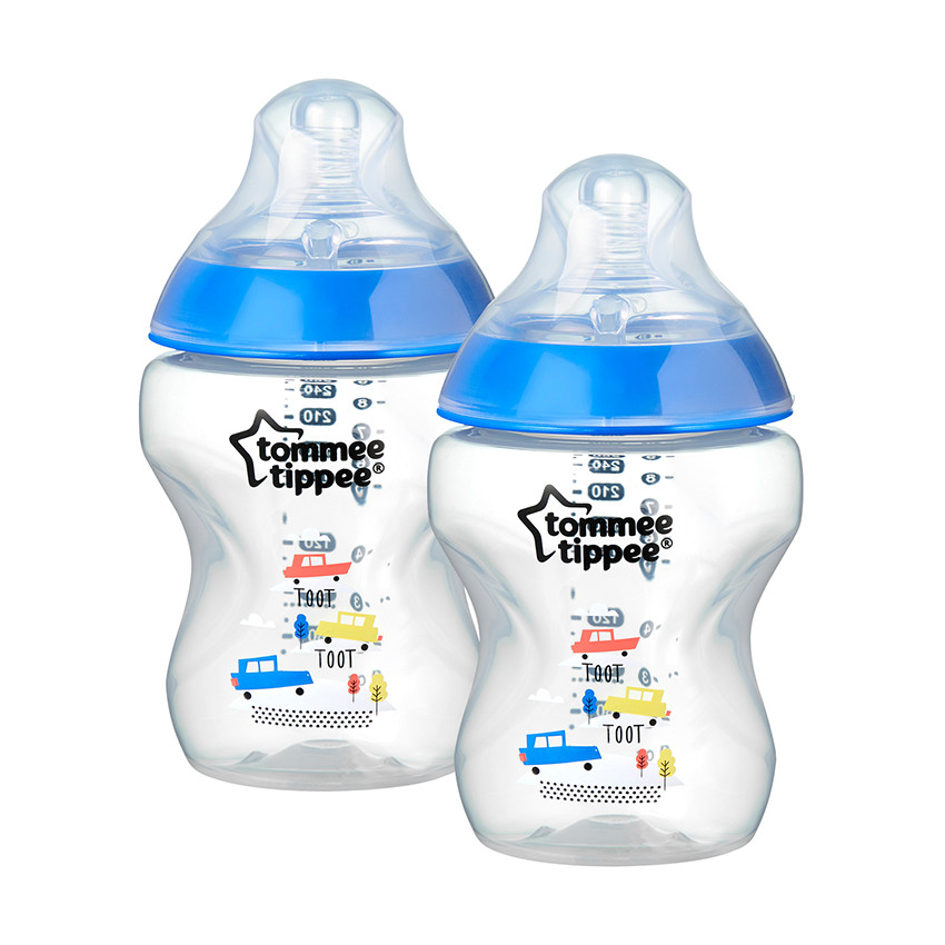 Μπιμπερο Closer To Nature 260Ml Μικρη Ροη Μπλε Ollie The Owl (2Τμχ) 0M+ TOMMEE TIPPEE 
