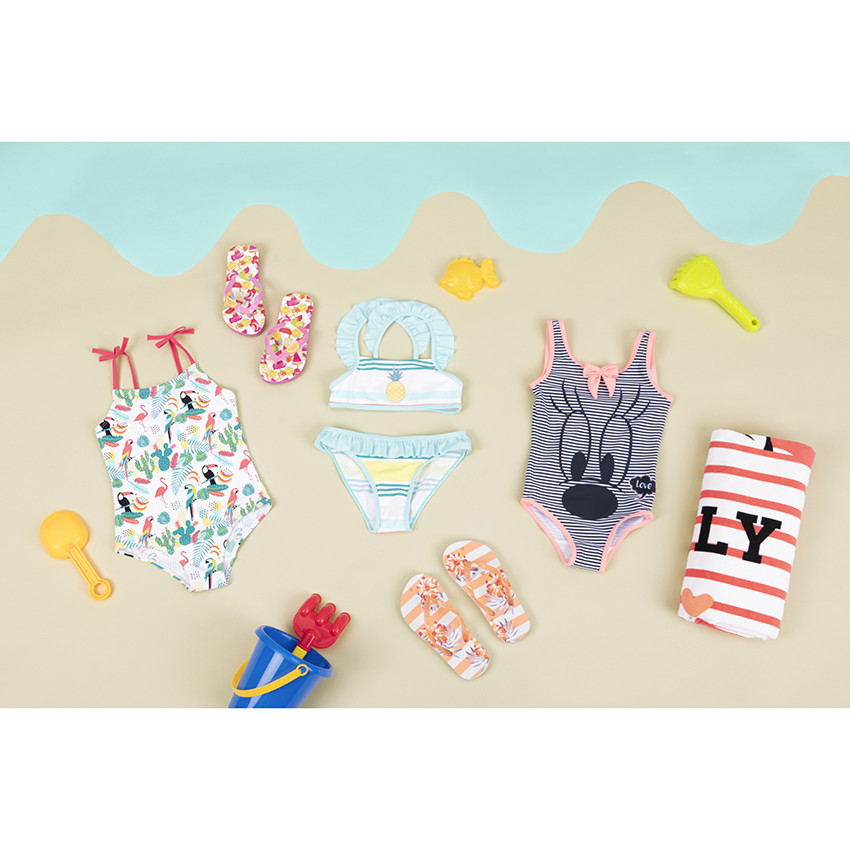 Σαγιονάρες με διάφανο λουράκι και τυπωμένα φρούτα 