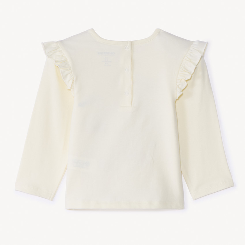 T-shirt μακρυμάνικο με καρδιές για κορίτσι μωρού 