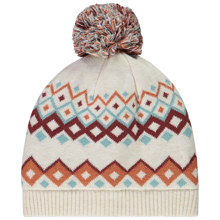 Bonnet en tricot avec pompon et motif fantaisie pour bébé garçon Main Bonnet en tricot avec pompon et motif fantaisie pour bébé garçon