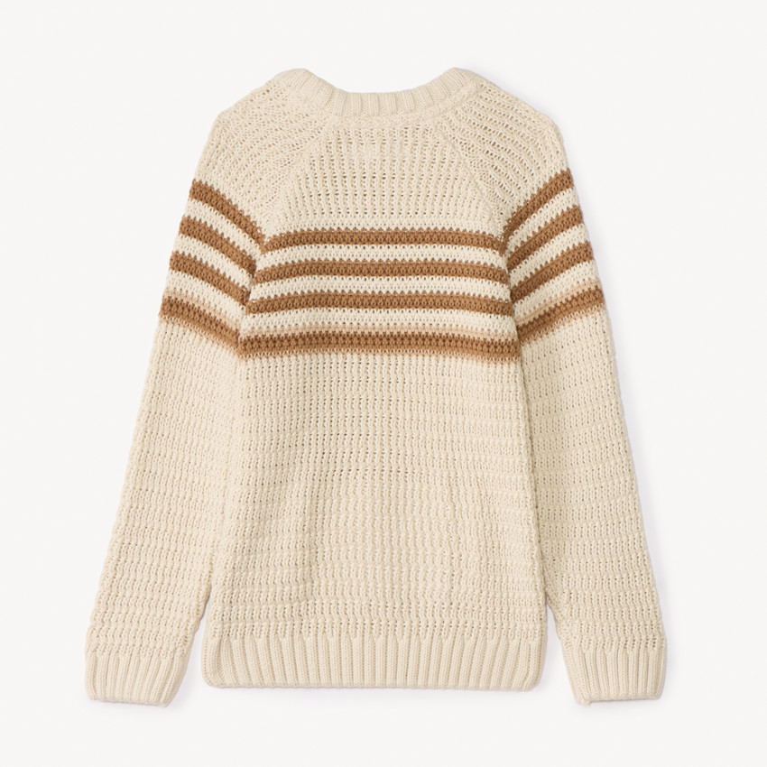 Πλεκτό πουλόβερ με ρίγες για αγόρι 