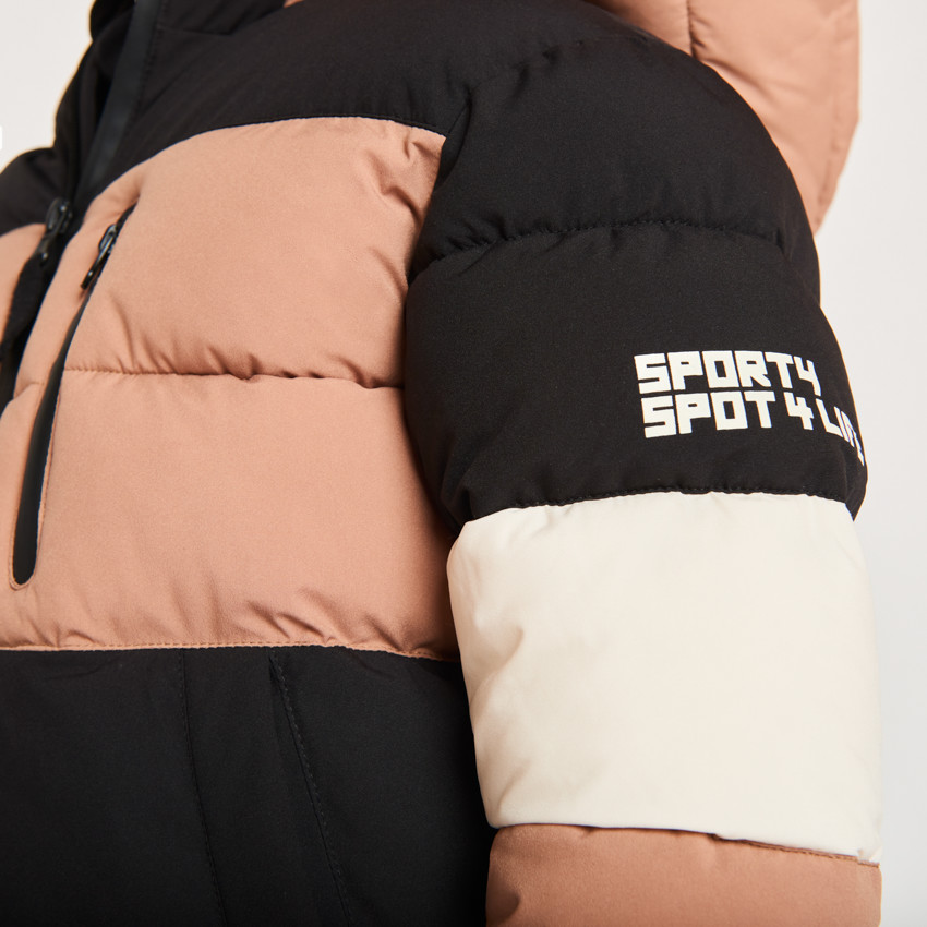 Doudoune matelassée effet color block pour garçon 