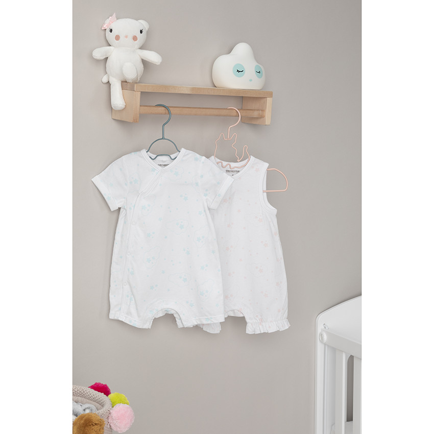 Σαλοπέτα κοντή από βαμβάκι με σχέδιο αστέρια 