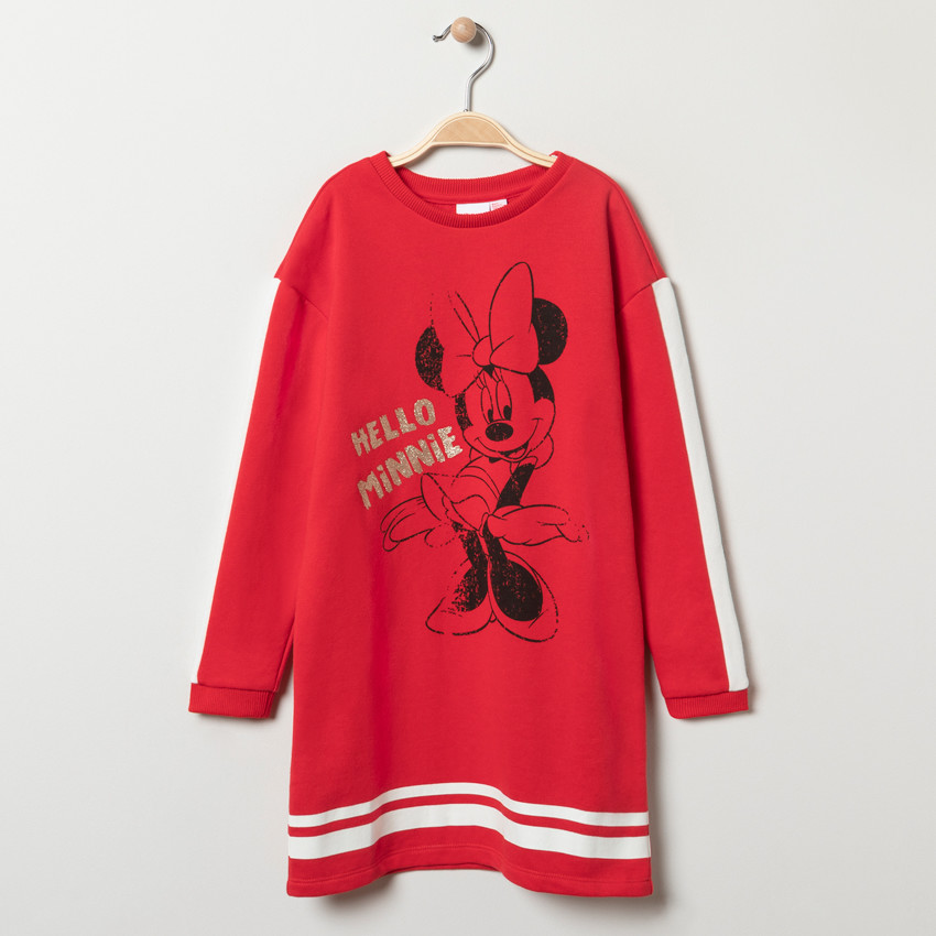 Robe manches longues en molleton Minnie Disney 