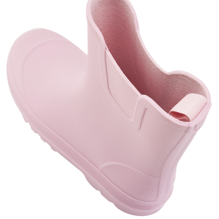 Ροζ καουτσούκ μπότες βροχής για κορίτσι 